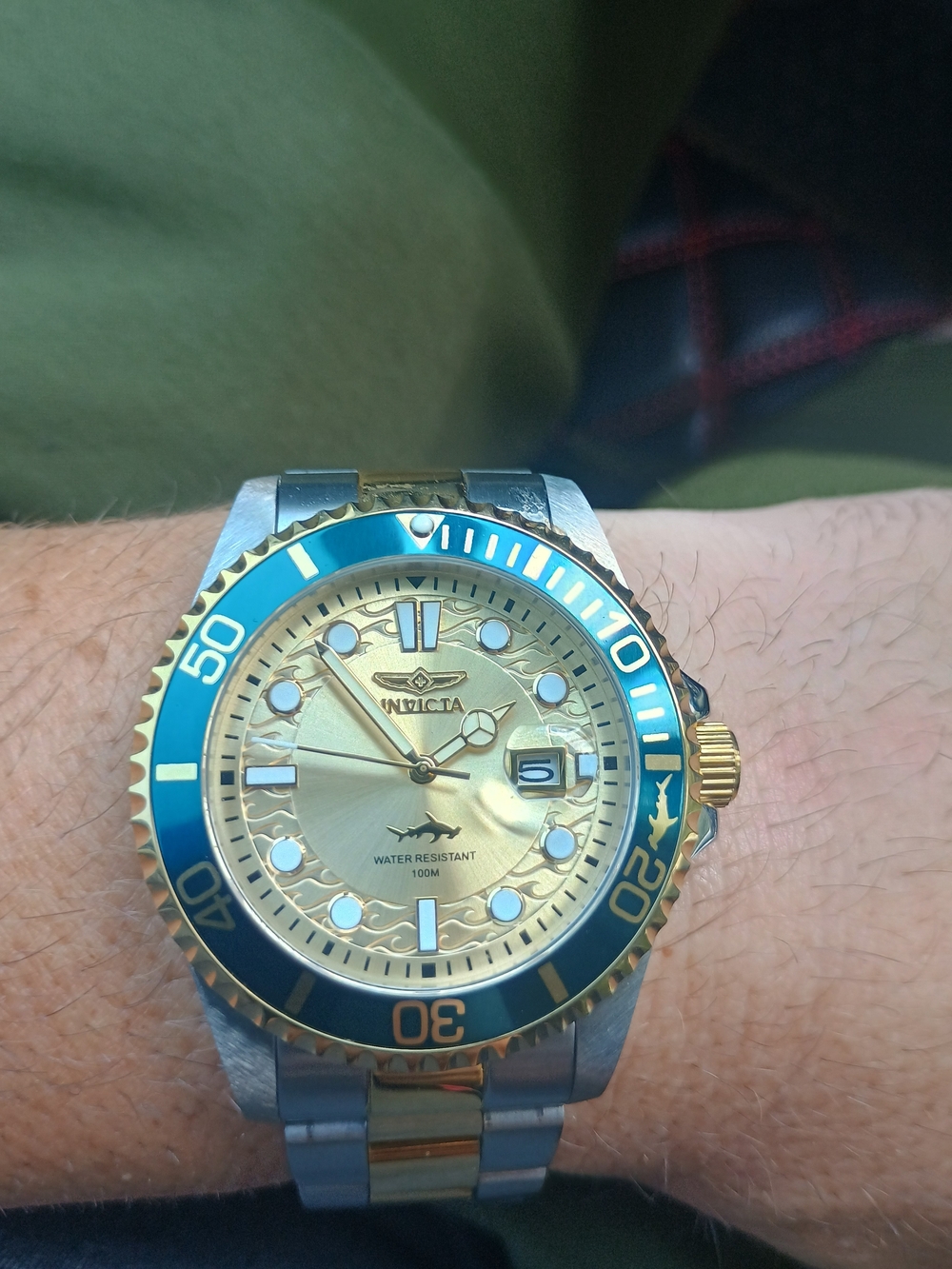 Invicta Pro Diver Currentwave Men's Watch - 43mm, Steel, Gold (30022)